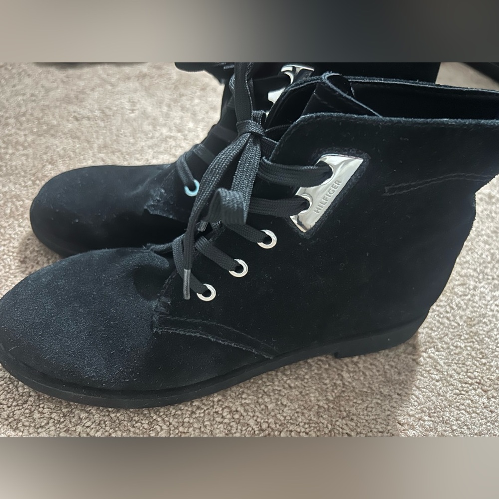 Tommy Hilfiger Women's Black Suede Boot